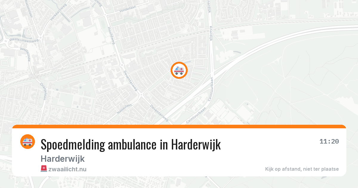 Spoedmelding ambulance in Harderwijk — 12 apr 2026