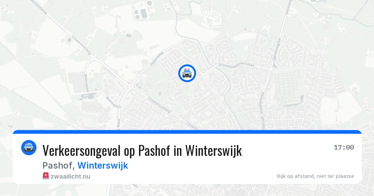 Verkeersongeval op Pashof in Winterswijk — 6 jul 2026