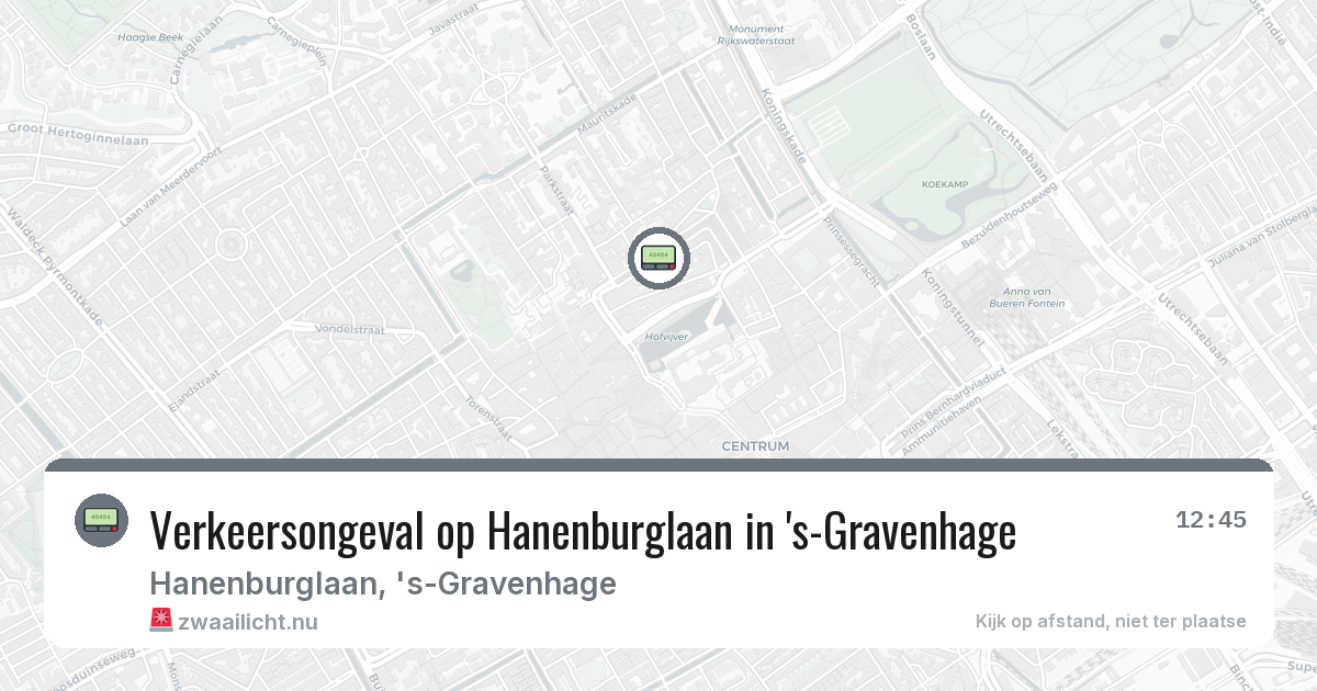 Verkeersongeval op Hanenburglaan in 's-Gravenhage — 4 feb 2026