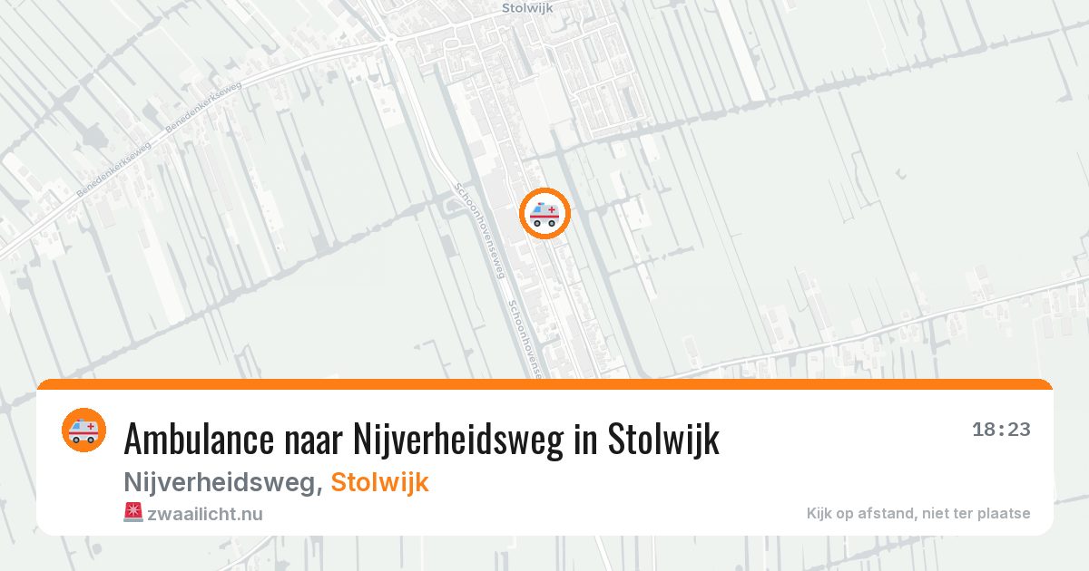 Ambulance naar Nijverheidsweg in Stolwijk — 16 jul 2026