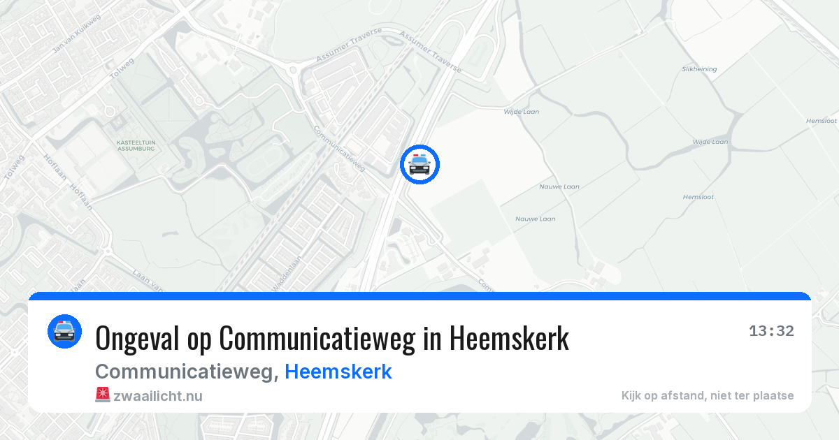 Ongeval op Communicatieweg in Heemskerk — 17 jul 2026