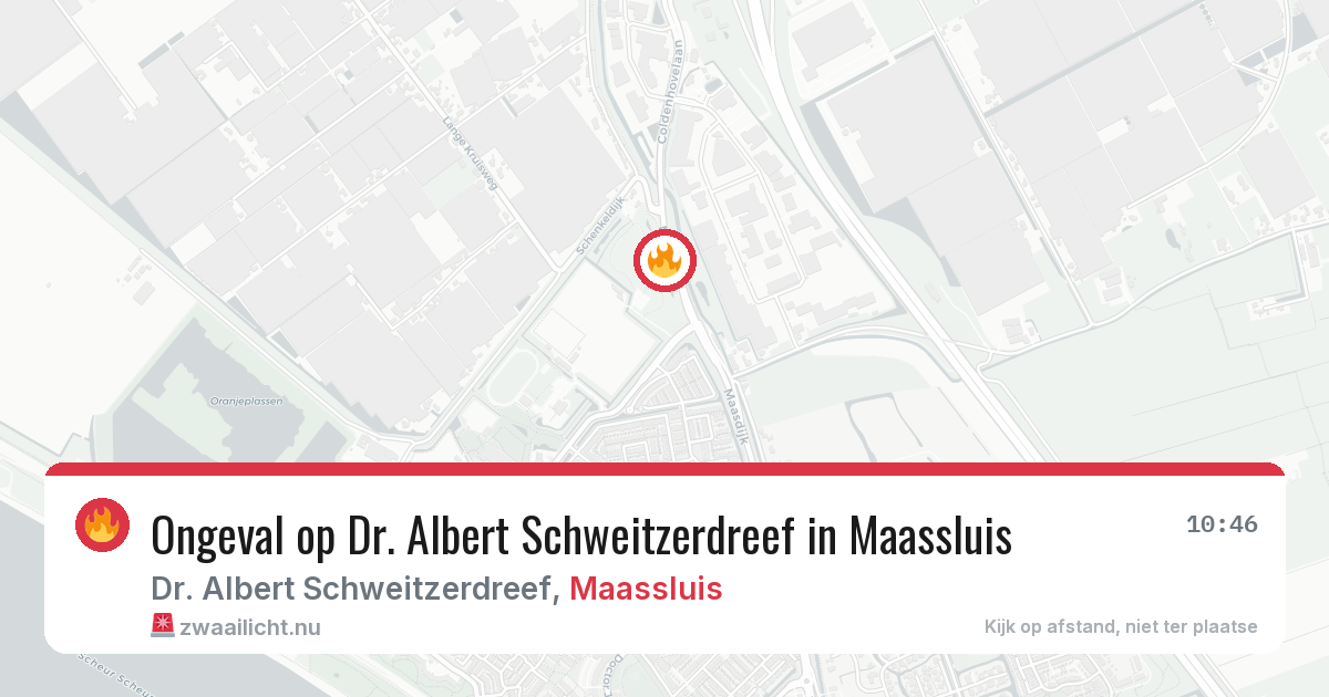 Ongeval op Dr. Albert Schweitzerdreef in Maassluis — 6 jun 2026