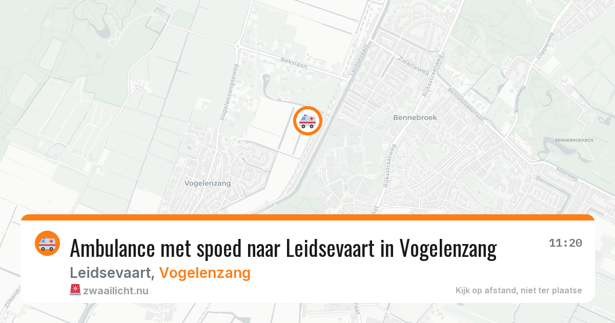 Ambulance met spoed naar Leidsevaart in Vogelenzang — 9 feb 2026