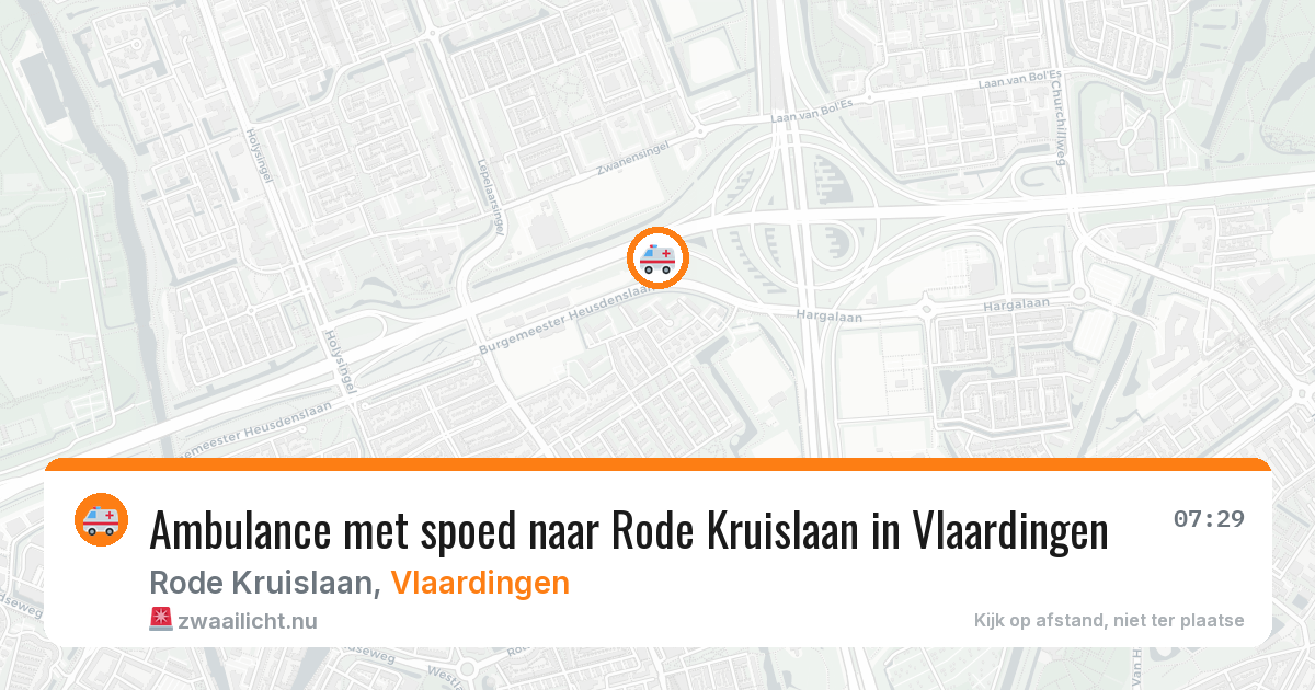 Ambulance met spoed naar Rode Kruislaan in Vlaardingen — 10 jul 2026