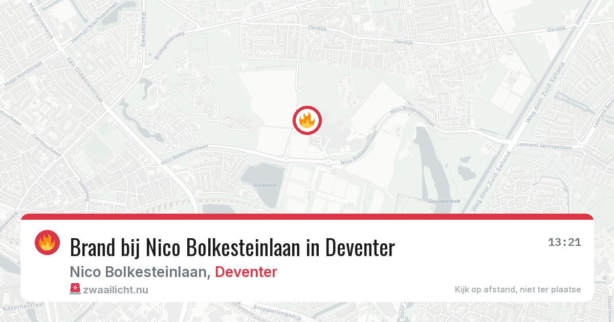 Brand bij Nico Bolkesteinlaan in Deventer — 1 jun 2026