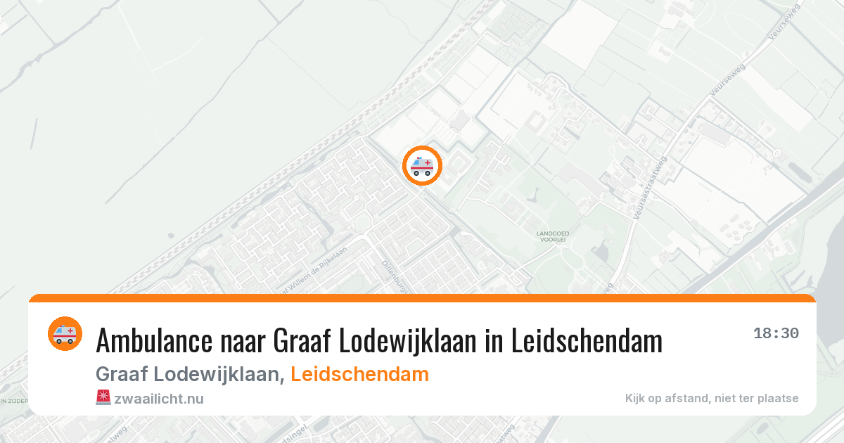 Ambulance naar Graaf Lodewijklaan in Leidschendam — 24 jul 2026