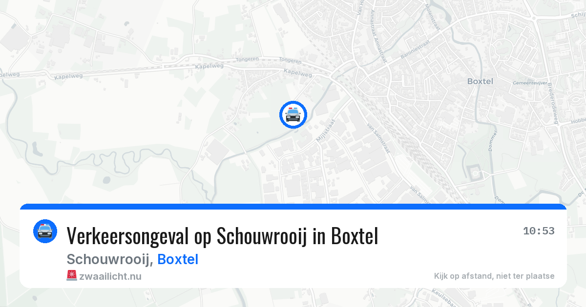 Verkeersongeval op Schouwrooij in Boxtel — 10 jul 2026