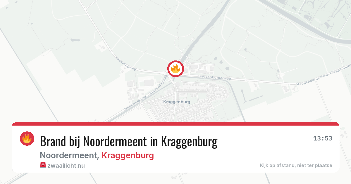 Brand bij Noordermeent in Kraggenburg — 28 apr 2026
