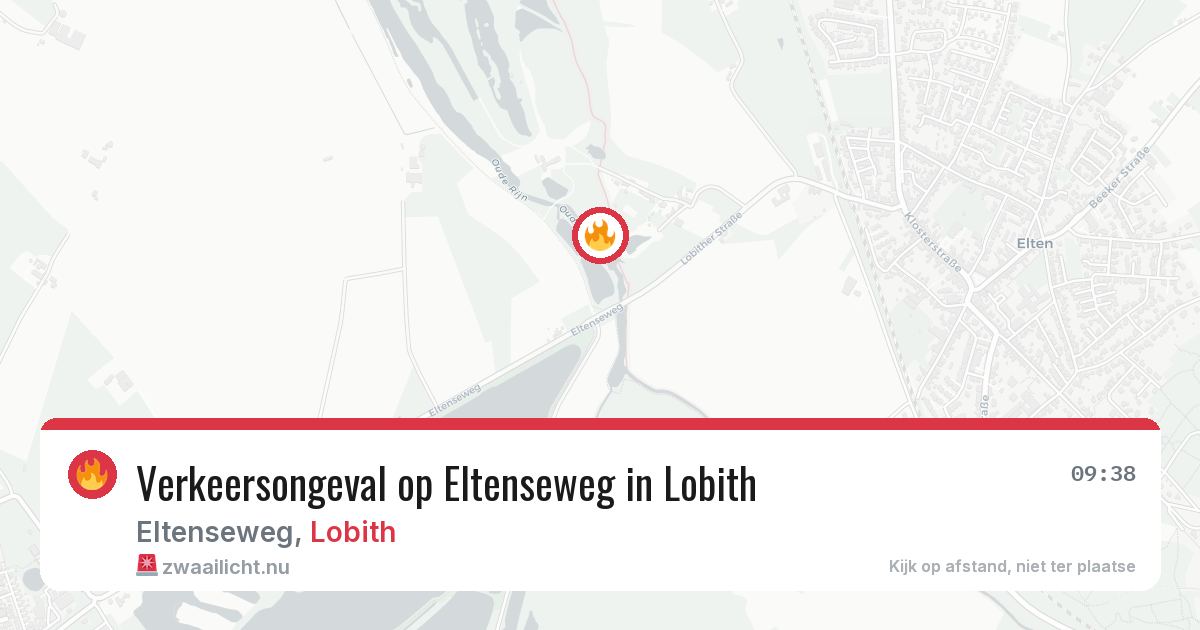 Verkeersongeval op Eltenseweg in Lobith — 13 jul 2026