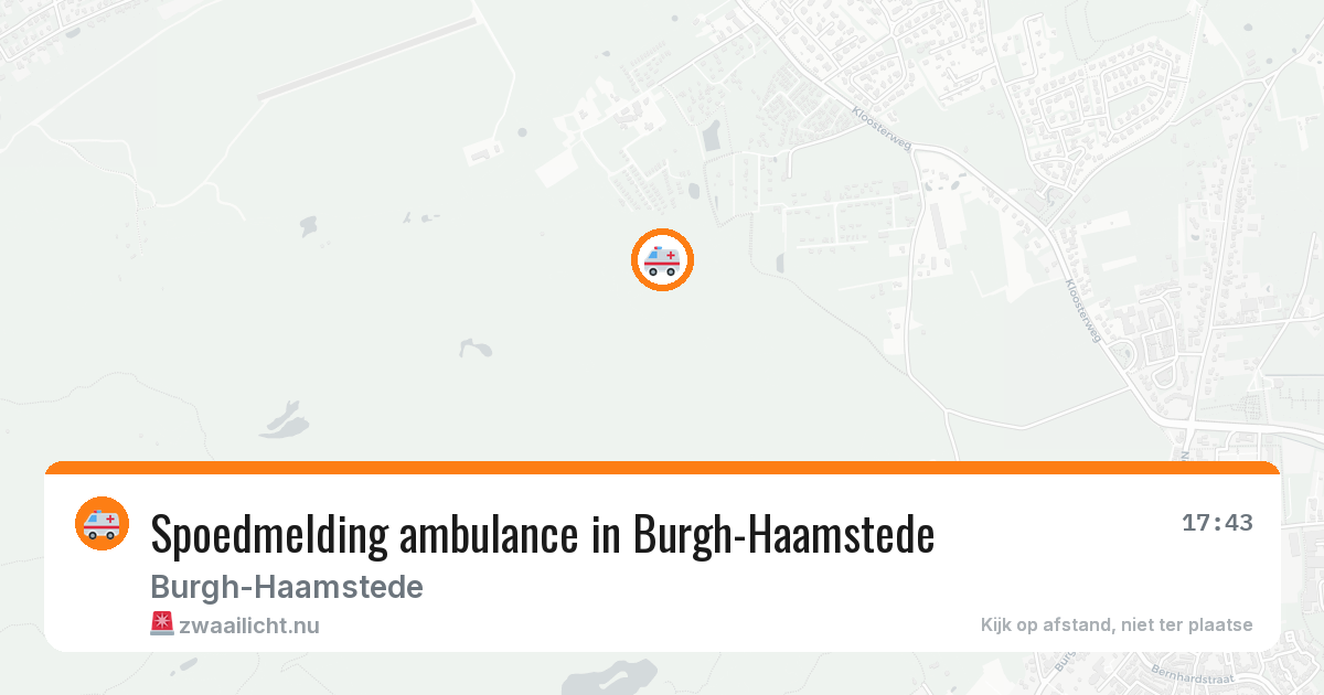 Spoedmelding ambulance in Burgh-Haamstede — 28 apr 2026