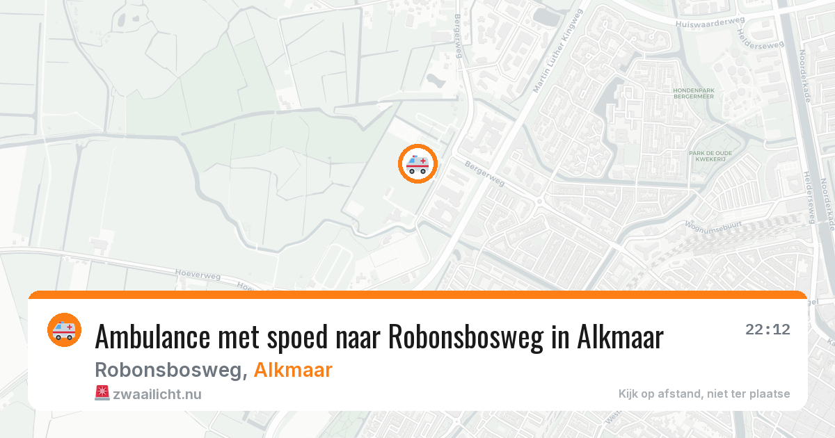 Ambulance met spoed naar Robonsbosweg in Alkmaar — 21 jul 2026