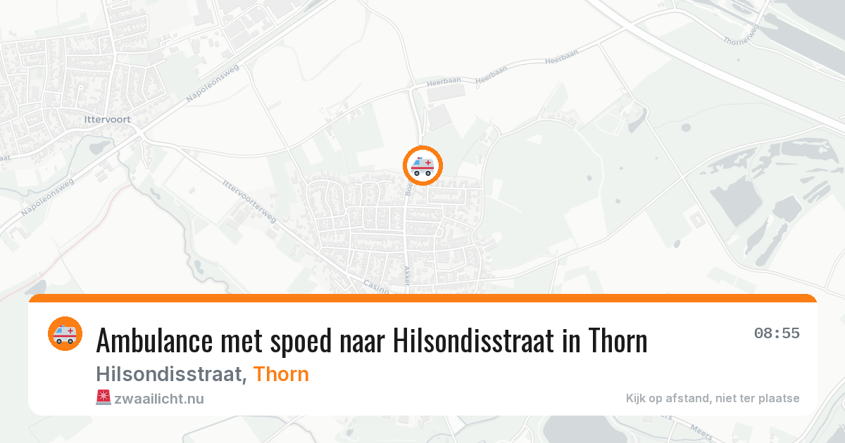 Ambulance met spoed naar Hilsondisstraat in Thorn — 20 mei 2026