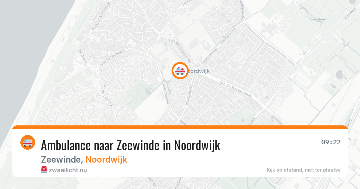 Ambulance naar Zeewinde in Noordwijk — 7 jun 2026