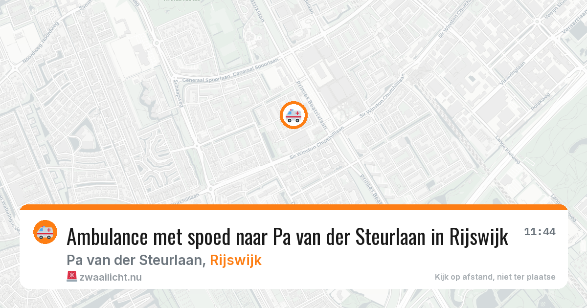 Ambulance met spoed naar Pa van der Steurlaan in Rijswijk — 1 jun 2026
