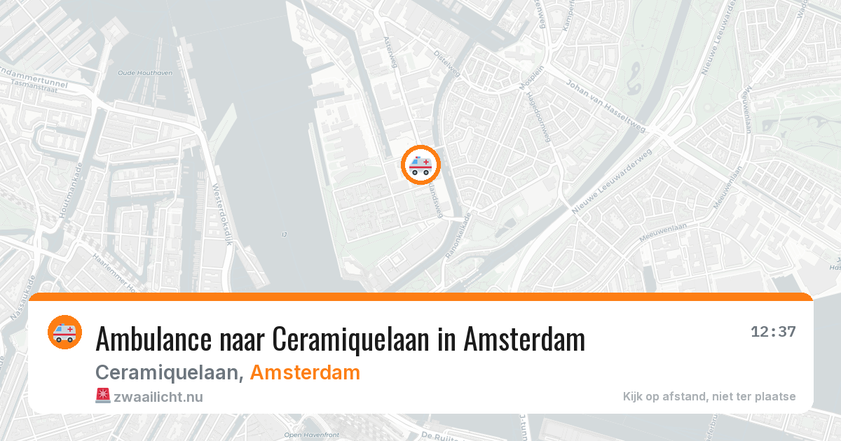 Ambulance naar Ceramiquelaan in Amsterdam — 21 jul 2026