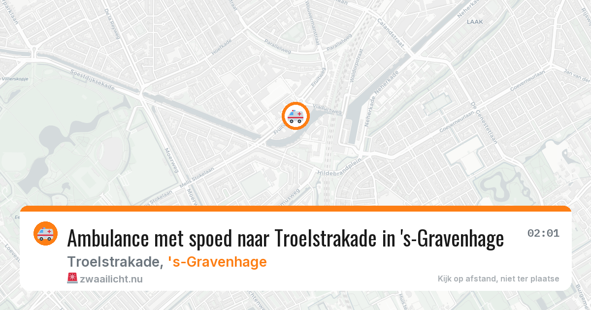 Ambulance met spoed naar Troelstrakade in 's-Gravenhage — 19 mrt 2026