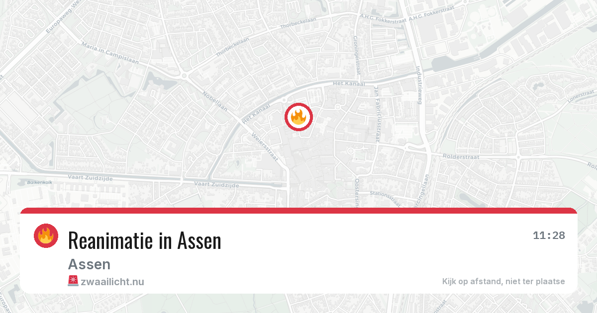 Reanimatie in Assen — 31 mei 2026