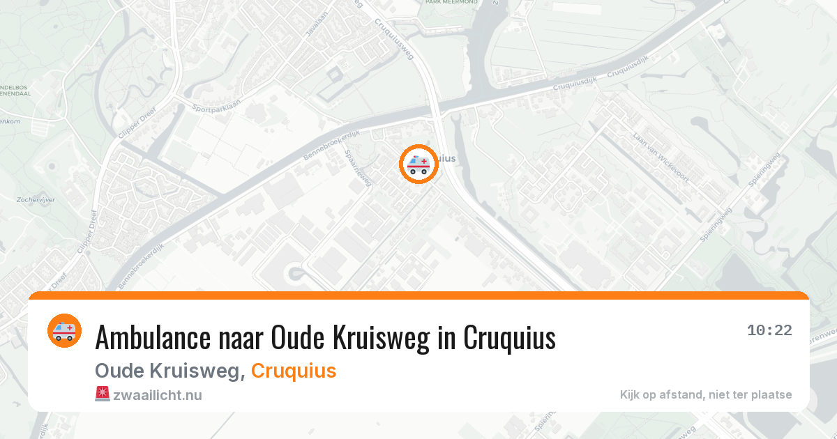 Ambulance naar Oude Kruisweg in Cruquius — 16 jul 2026