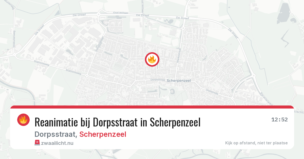 Reanimatie bij Dorpsstraat in Scherpenzeel — 7 jun 2026