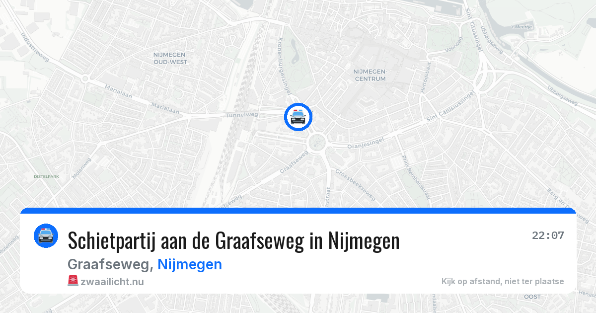 Schietpartij aan de Graafseweg in Nijmegen — 21 jul 2026