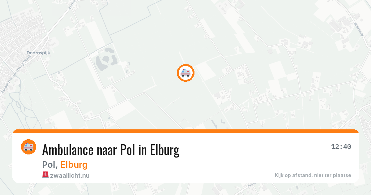 Ambulance naar Pol in Elburg — 9 jul 2026