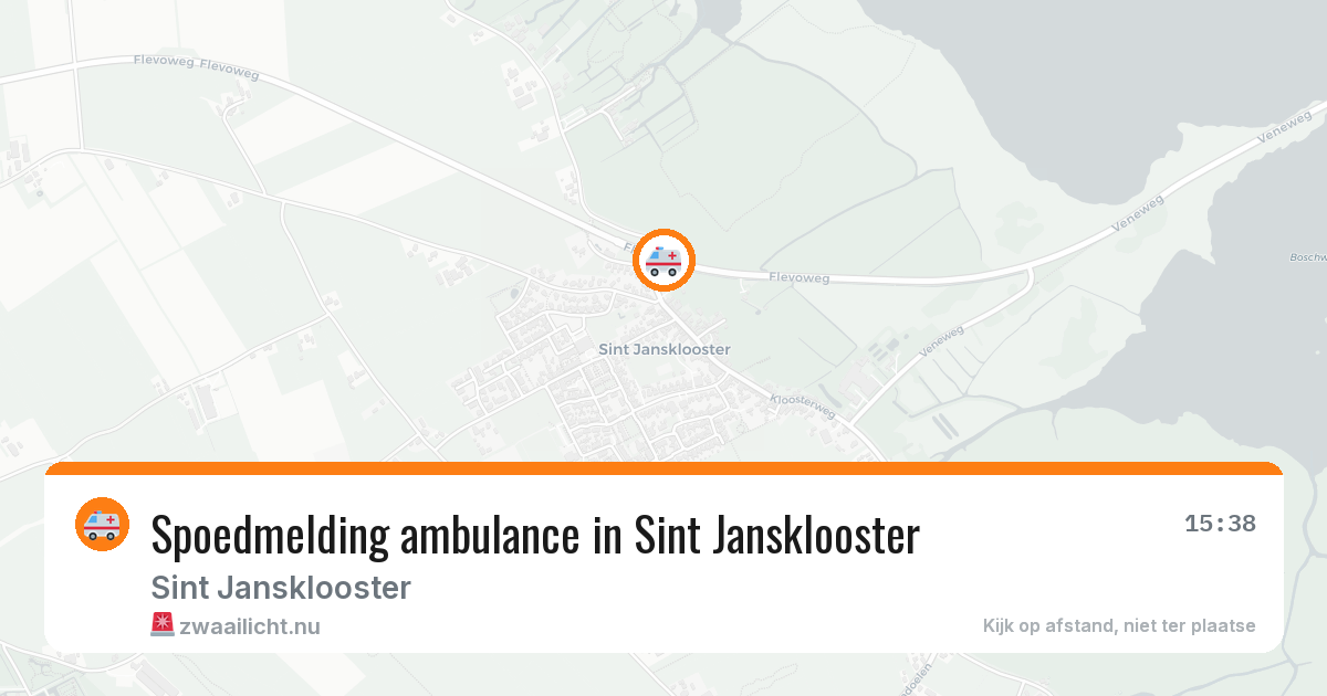 Spoedmelding ambulance in Sint Jansklooster — 29 mei 2026