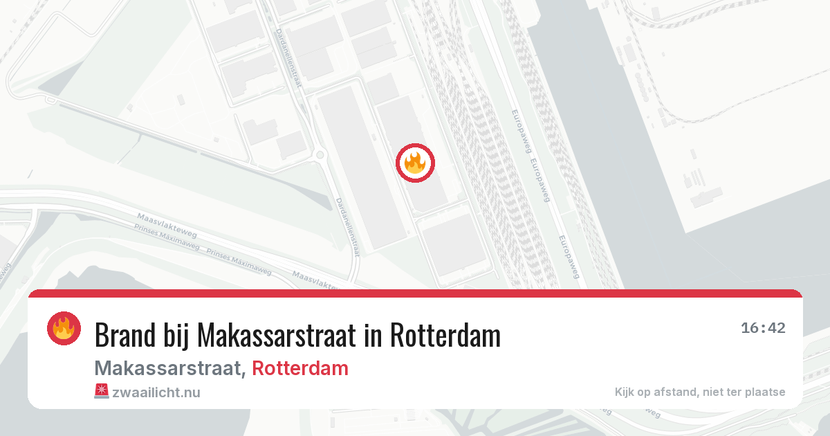 Brand bij Makassarstraat in Rotterdam — 6 jun 2026