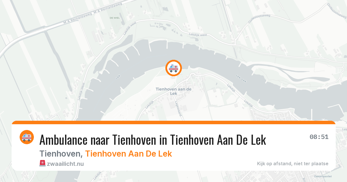 Ambulance naar Tienhoven in Tienhoven Aan De Lek — 4 apr 2026