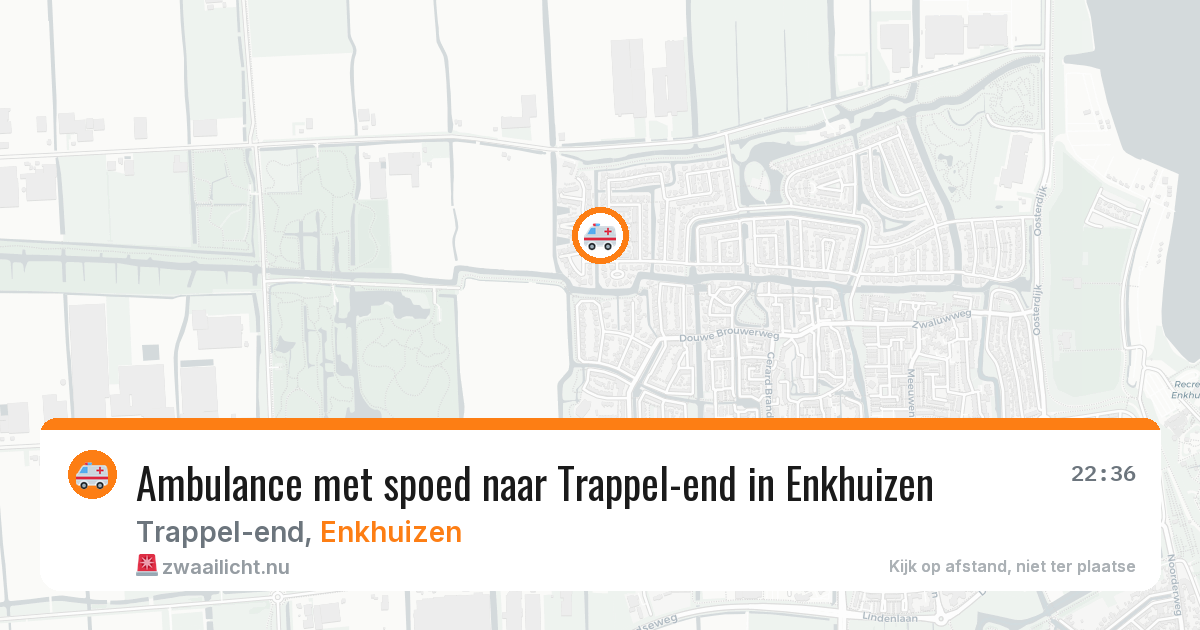 Ambulance met spoed naar Trappel-end in Enkhuizen — 17 mrt 2026