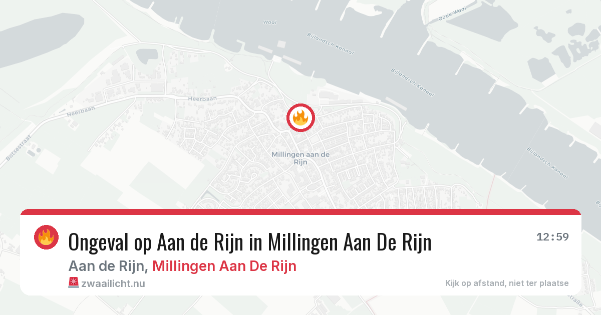 Ongeval op Aan de Rijn in Millingen Aan De Rijn — 18 jul 2026