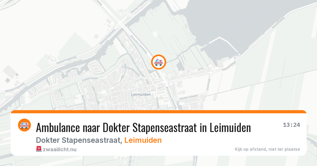 Ambulance naar Dokter Stapenseastraat in Leimuiden — 14 mei 2026