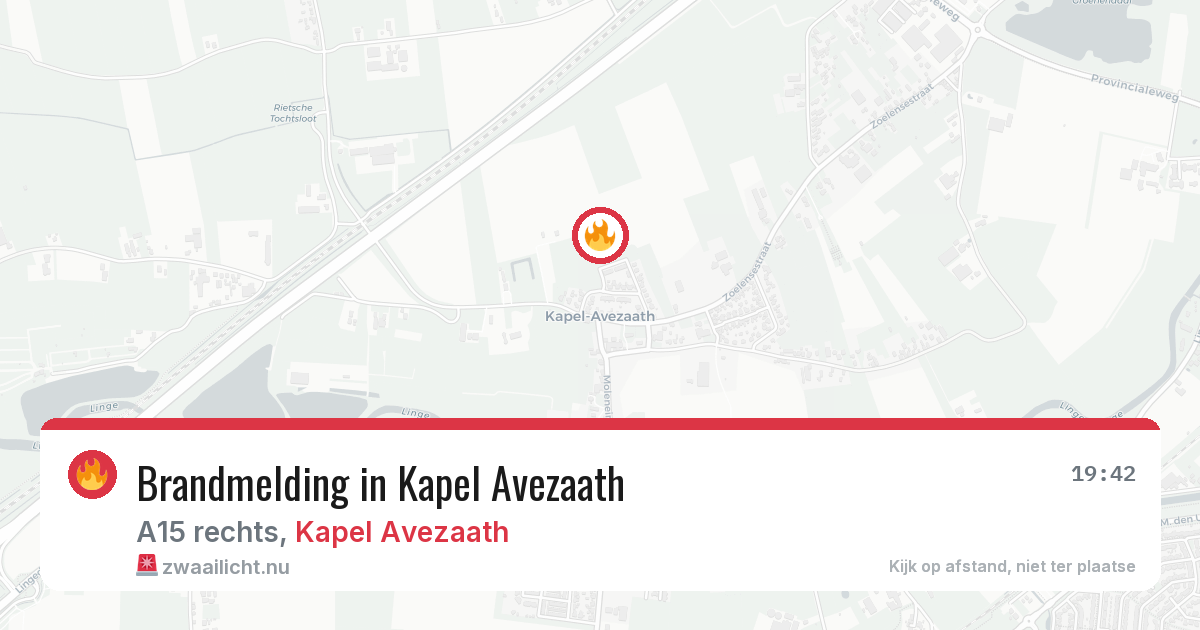 Brandmelding in Kapel Avezaath — 14 jul 2026