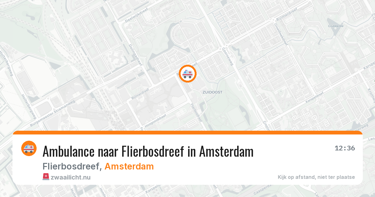 Ambulance naar Flierbosdreef in Amsterdam — 7 apr 2026