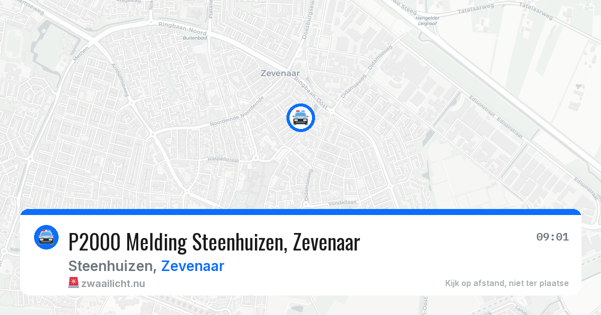 P2000 Melding Steenhuizen, Zevenaar — 6 jul 2026