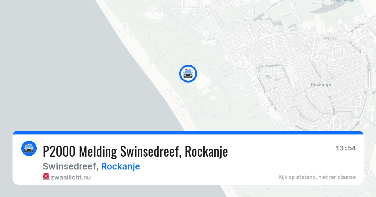 P2000 Melding Swinsedreef, Rockanje — 25 apr 2026