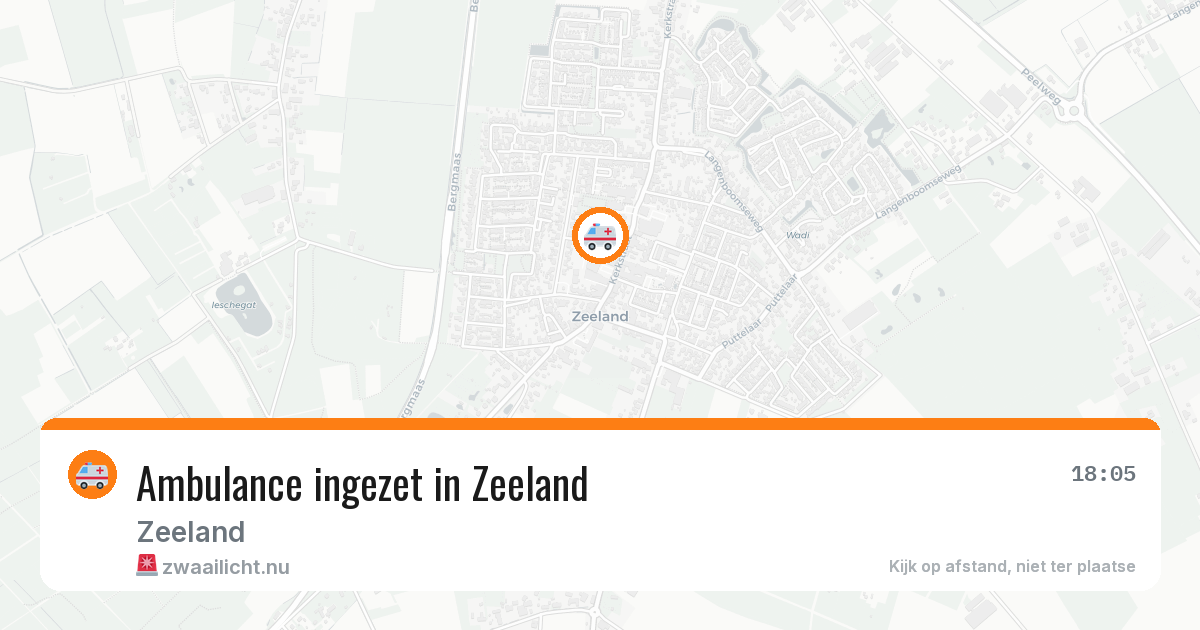Ambulance ingezet in Zeeland — 9 jul 2026