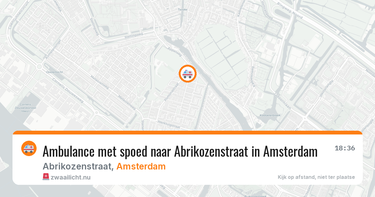 Ambulance met spoed naar Abrikozenstraat in Amsterdam — 1 jun 2026
