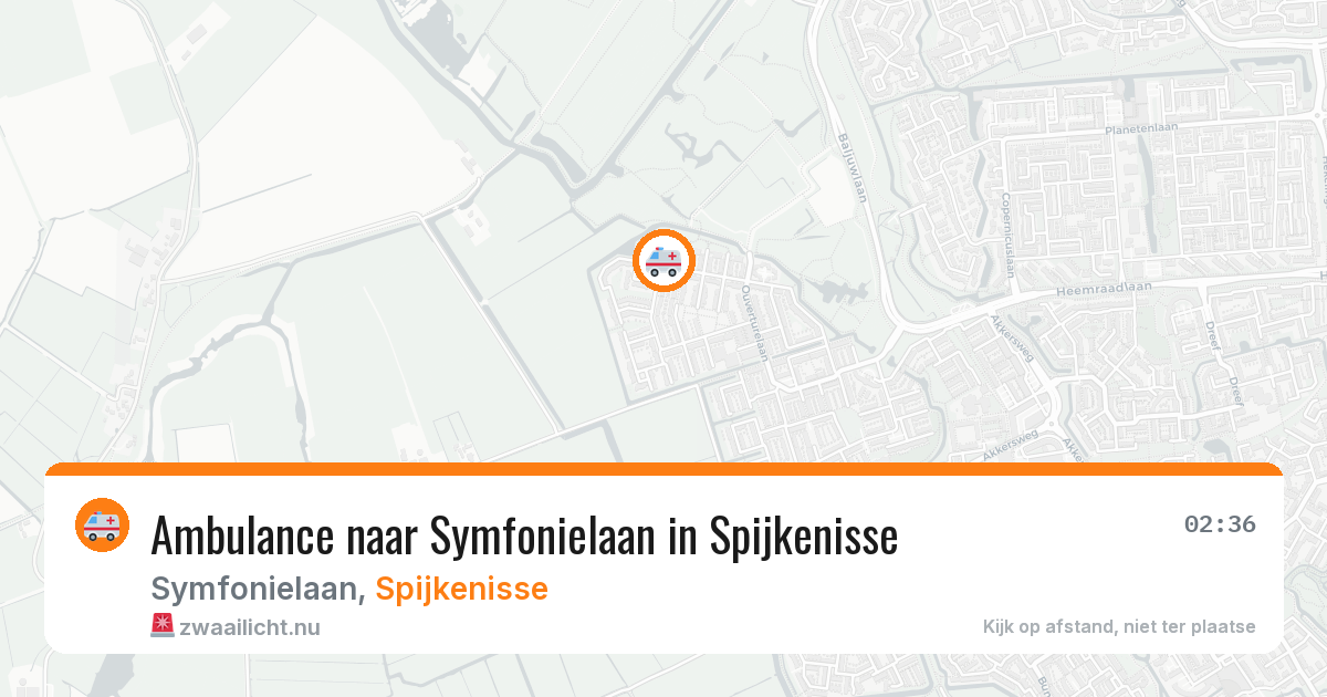 Ambulance naar Symfonielaan in Spijkenisse — 17 jul 2026