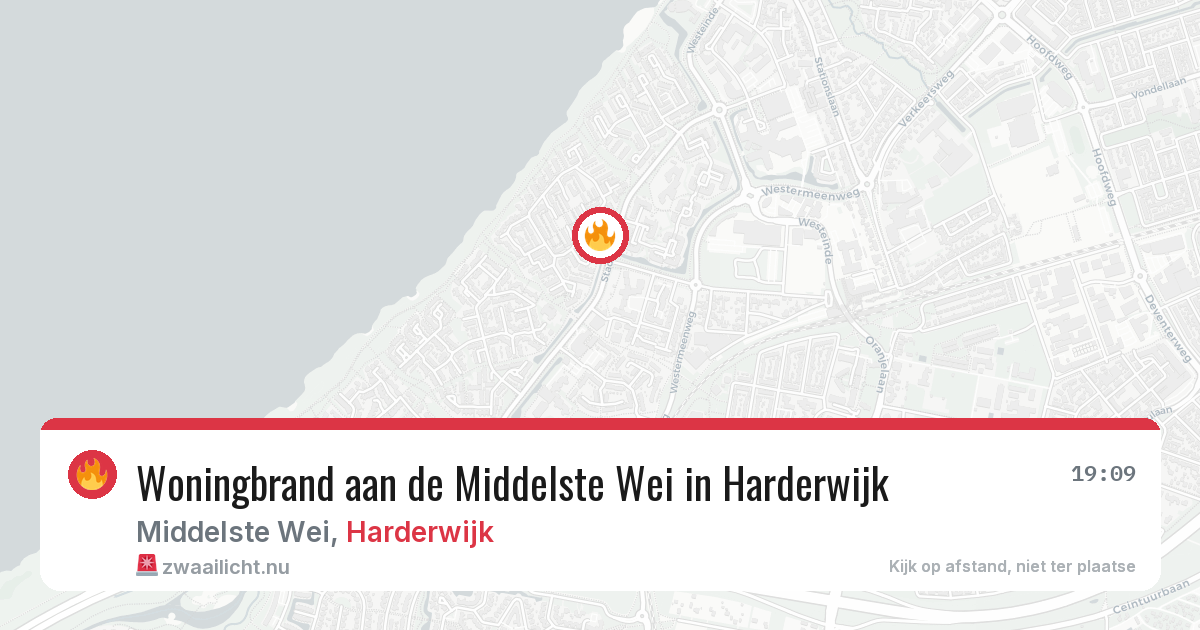 Woningbrand aan de Middelste Wei in Harderwijk — 8 jul 2026