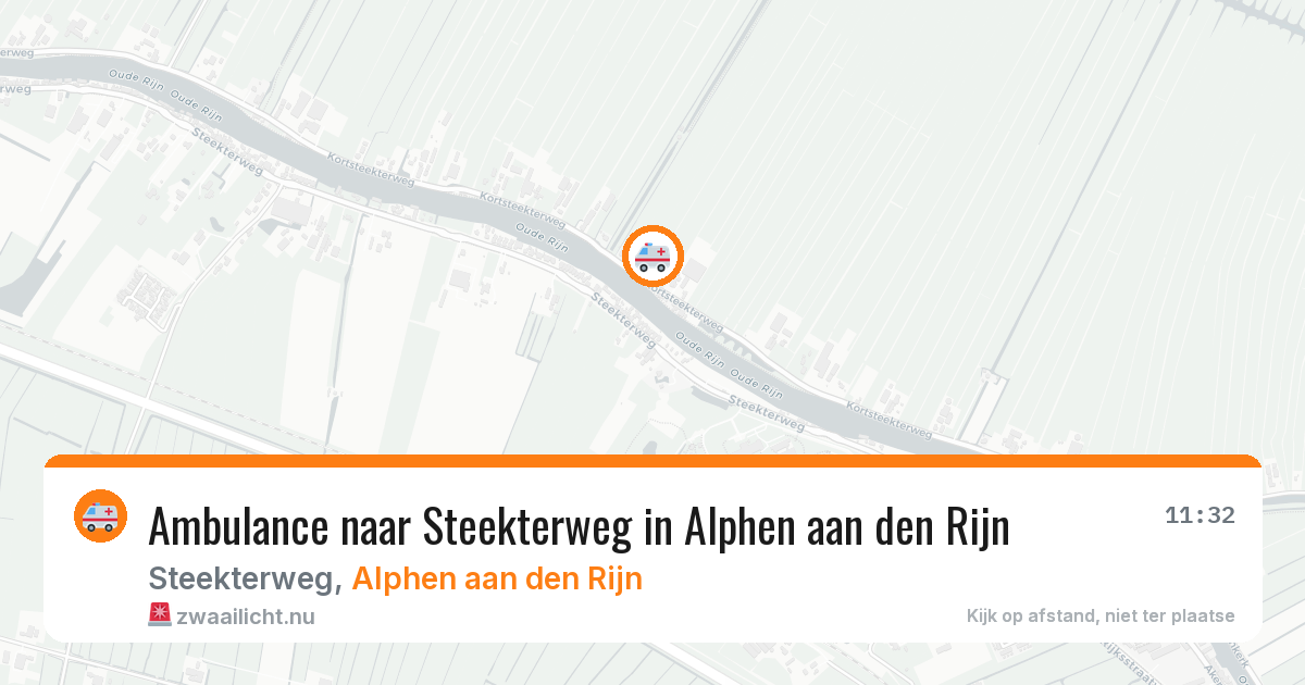 Ambulance naar Steekterweg in Alphen aan den Rijn — 22 jul 2026