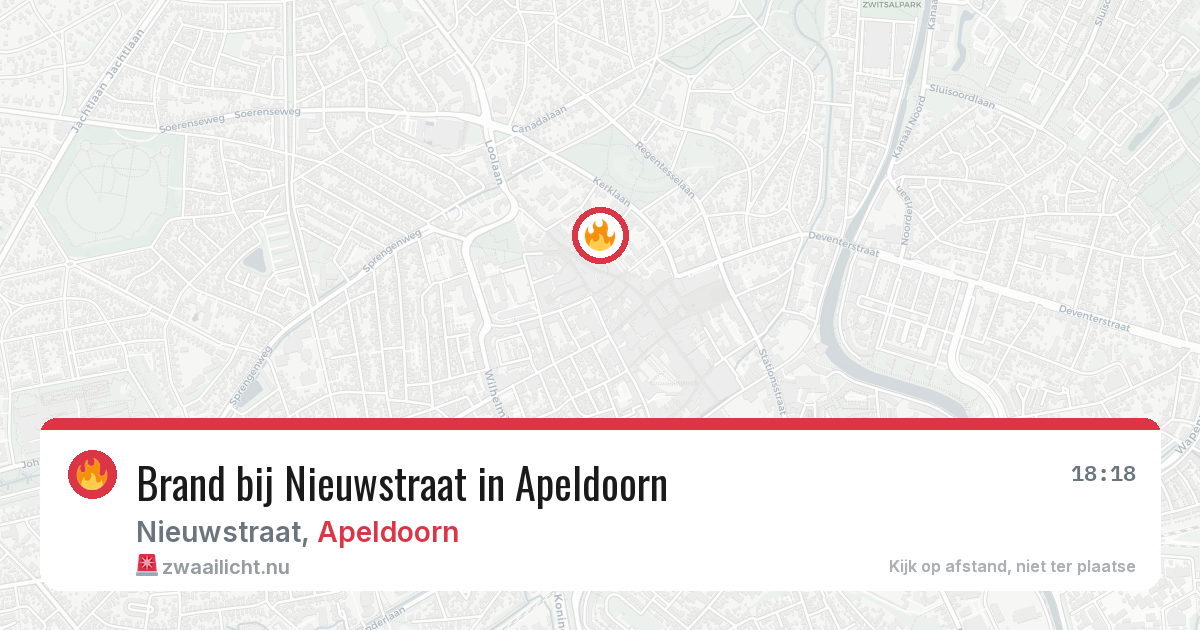 Brand bij Nieuwstraat in Apeldoorn — 3 jun 2026