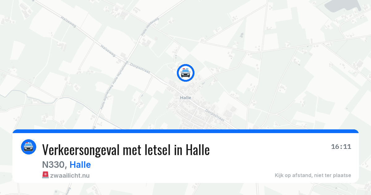Verkeersongeval met letsel in Halle — 1 jun 2026