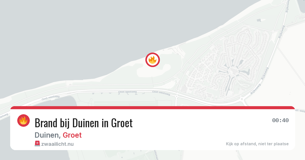 Brand bij Duinen in Groet — 18 jul 2026