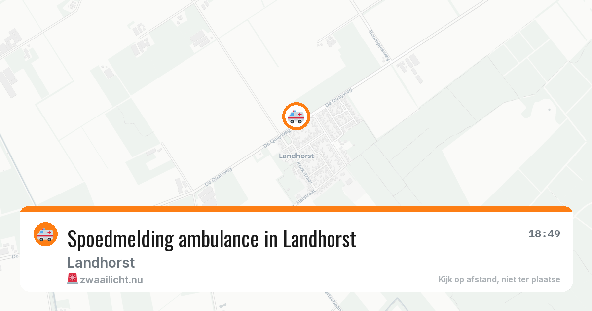 Spoedmelding ambulance in Landhorst — 9 apr 2026