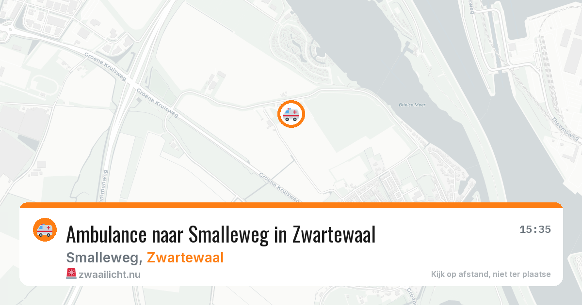 Ambulance naar Smalleweg in Zwartewaal — 6 jun 2026