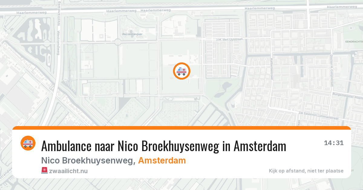 Ambulance naar Nico Broekhuysenweg in Amsterdam — 8 jul 2026