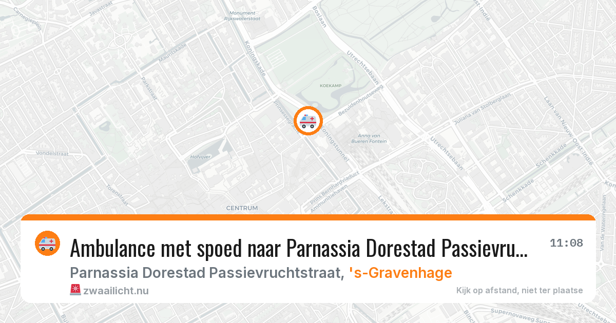 Ambulance met spoed naar Parnassia Dorestad Passievruchtstraat in 's-Gravenhage — 31 jan 2026