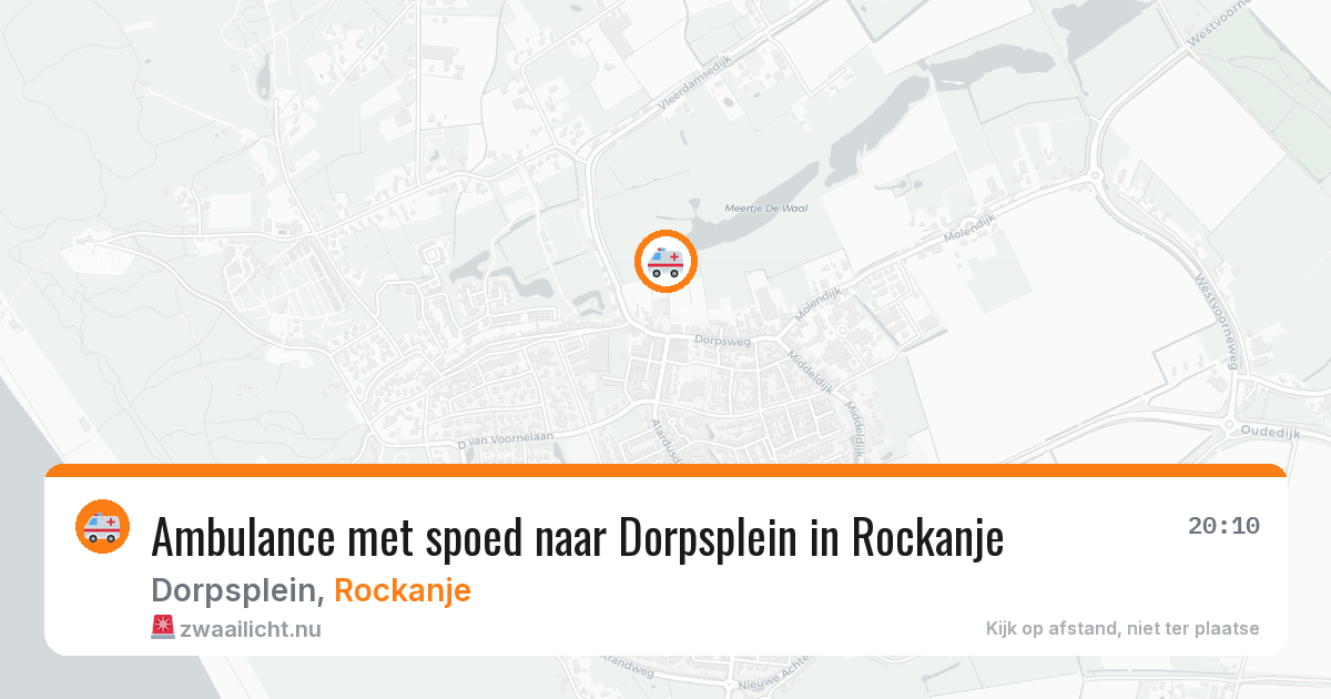 Ambulance met spoed naar Dorpsplein in Rockanje — 22 mei 2026