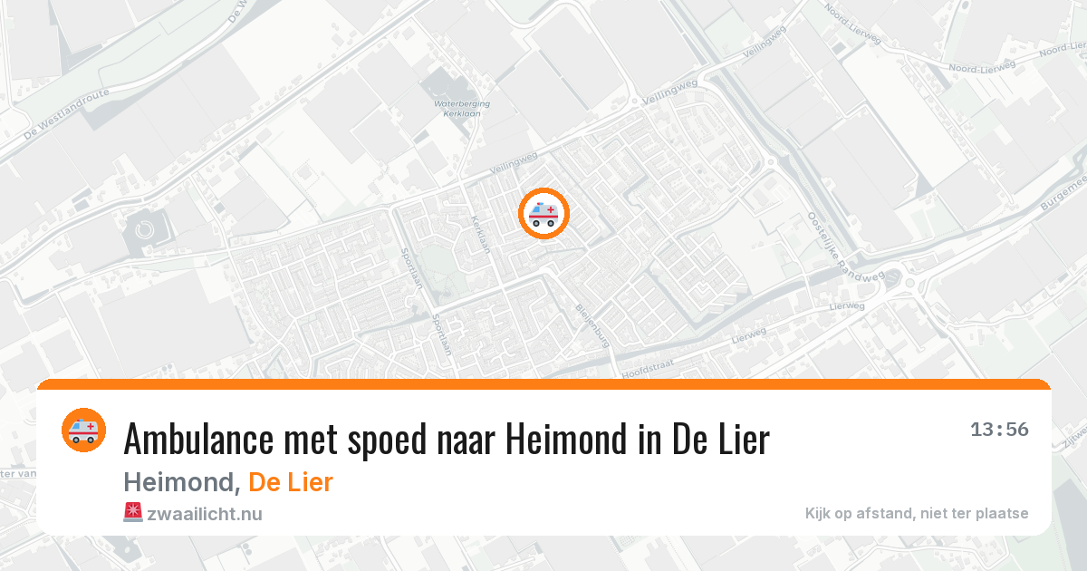 Ambulance met spoed naar Heimond in De Lier — 11 jul 2026