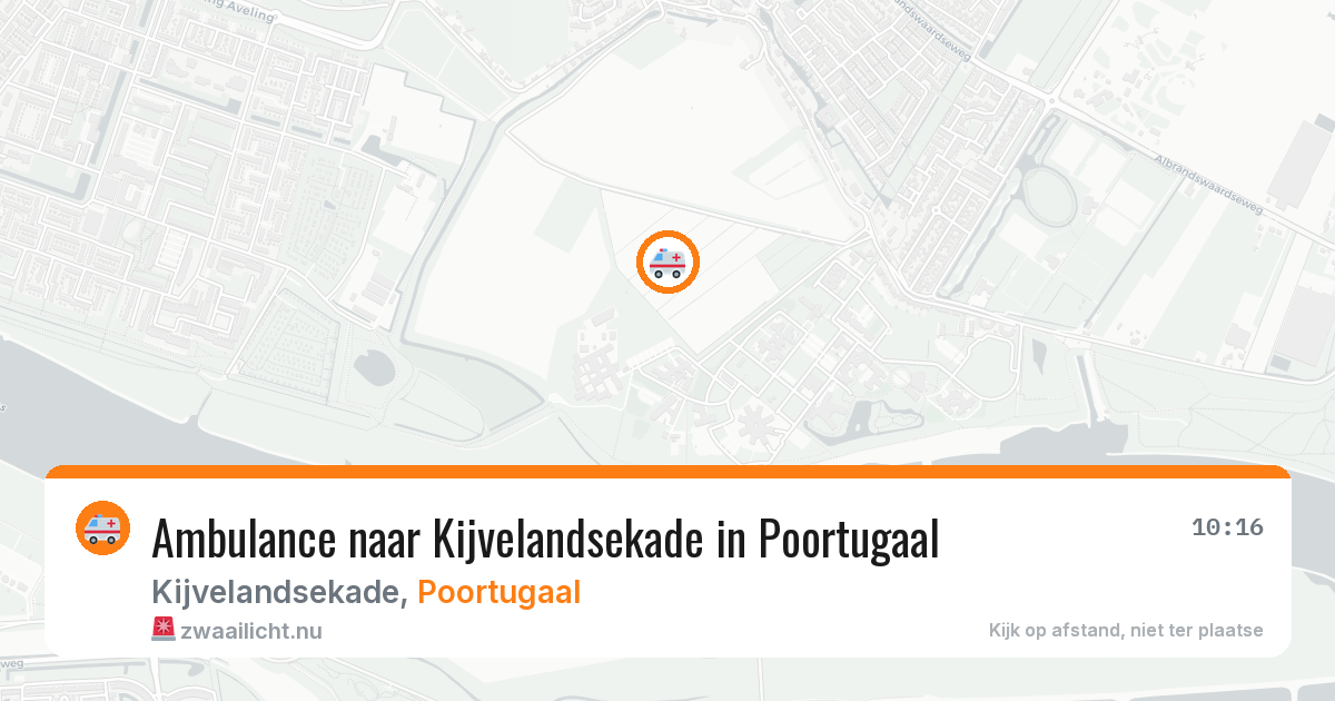 Ambulance naar Kijvelandsekade in Poortugaal — 23 jul 2026